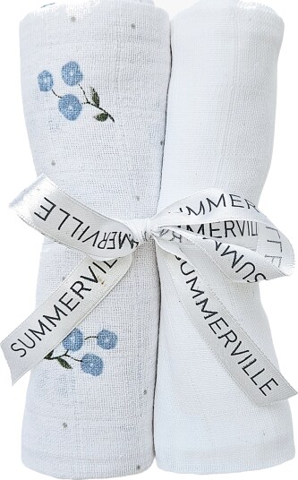 Summerville Organic Musselinteppe 2-Pakk Bluebell Summerville Organic Musselinteppe 2-Pakk Bluebell
