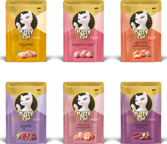 Kitty Cat våtfôr Paté Våtfôr Blandet Pakke III 6 Varianter 6x85 g