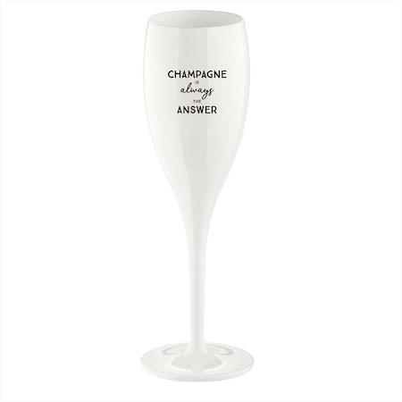 Koziol Cheers Champagneglass 10 cl 6-pakning Champagne Is The Answer 1736183-02-0 1736182-07-0