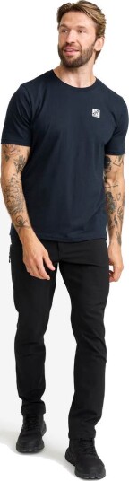 Revolutionrace Herre Overdeler T skjorter Easy T shirt Herre Deep Navy L