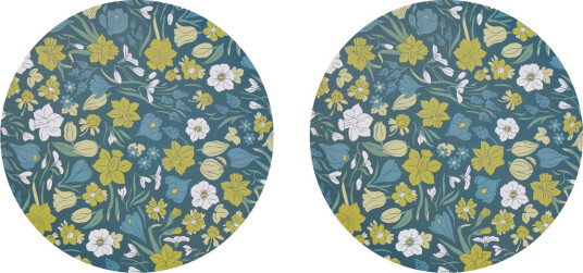 Noble House Place Mat Primavera Eva 2-P - Blue - 38X38CM