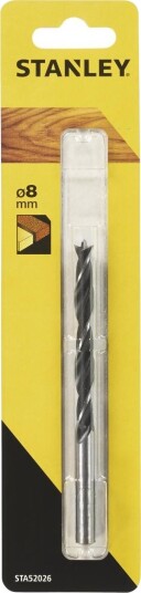 Stanley 8mm Trebor med Spiss for Laminater og Sponplater