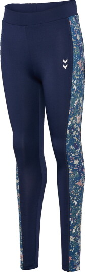 Hummel Dress Blues/Riverside Mix Mid Waist Strømpebukser 146