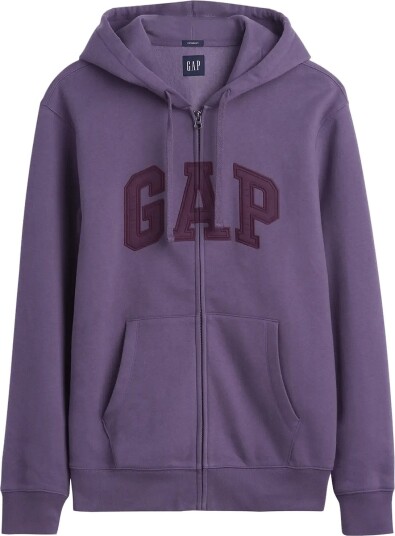 GAP Adult Vintagesoft Arch Logo Zip Hoodie Purple L GAP Adult Vintagesoft Arch Logo Zip Hoodie Purple L