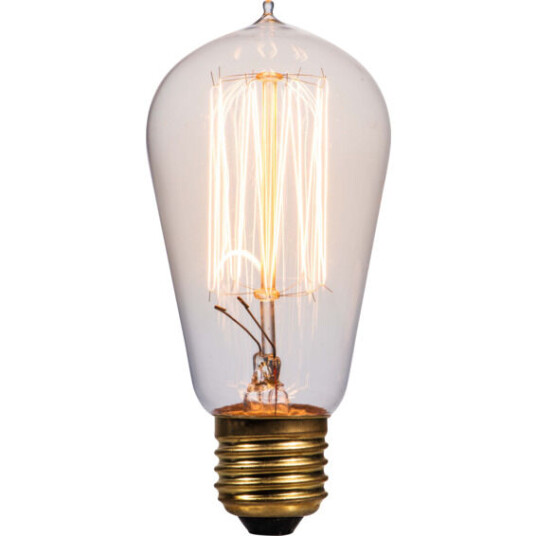 Namron Forsterket Design pære con 60W klar E27 ST58 - 89382