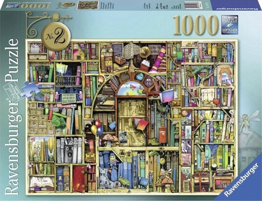 Ravensburger Puslespill 1000 Brikker Magisk Bokhylle