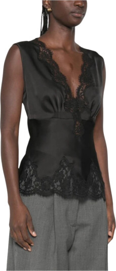 Ermanno Scervino Dame Topper Svart 2XS,