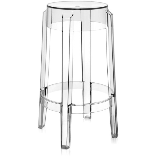 Kartell Charles Ghost Barstol 65 cm Crystal Kartell Charles Ghost Barstol 65 cm Crystal