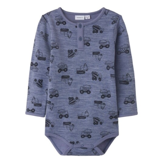 Name It   Body i Ull/ Bomull Wuppo Folkstone Gray Machines   98