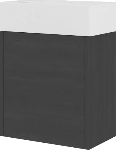 Proline møbler 40x23x40cm svart eik med 1 trykkdør Proline møbler 40x23x40cm svart eik med 1 trykkdør