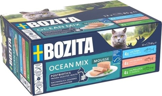 Bozita Mousse Ocean Multipack Våtfôr 12X85 G