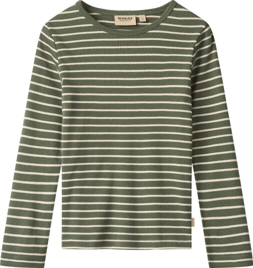 Wheat T Shirt L/S Stig Khaki green 122