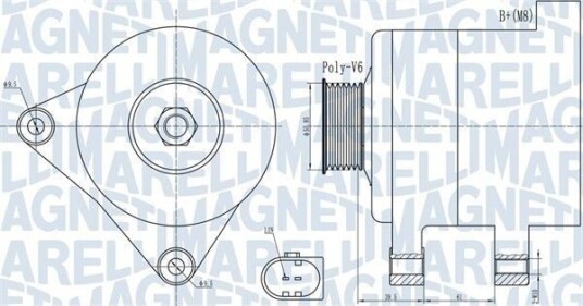 Dynamo MAGNETI MARELLI 063732011010