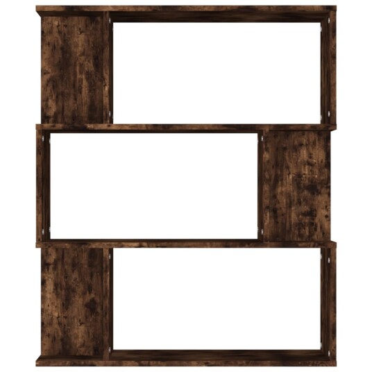 vidaXL Bokhylle/romdeler r?kt eik 80x24x96 cm konstruert tre