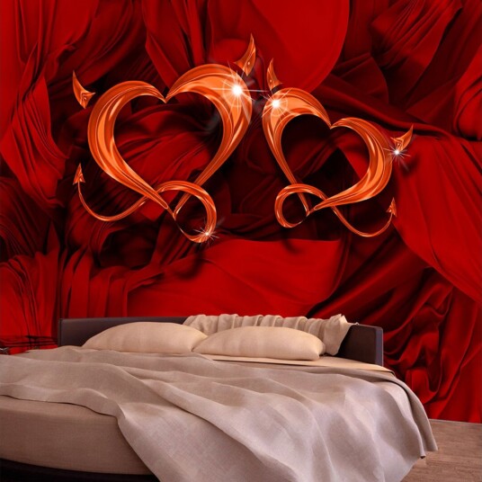 Fototapet Two Hearts 350x245 - Artgeist sp. z o. o.
