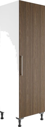 Alterna NEA Vaskerom: Høyskap med 1 dør B40 60xh196.5xd60cm Valnøtt / 60cm