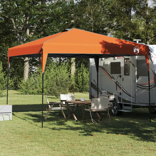 vidaXL Pop-up markise telt Oransje 300 x 300 cm stoff vidaXL Pop-up markise telt Oransje 300 x 300 cm stoff
