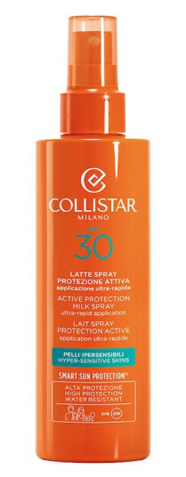 Collistar Spray Solkrem SPF 30 for Hyper-Sensitive Hud 200 ml - Fuktighetsgivende Beskyttelse