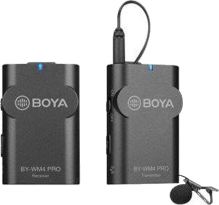 Boya BY-WM4 Pro-K1 Trådløs Mikrofonsystem for Podcast og Kamera, Svart