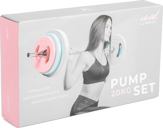 VIVID Pump set 20 kg, Skivstångsset