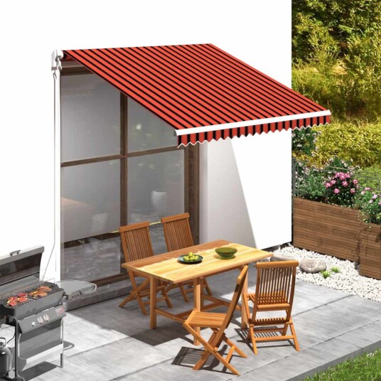  Reserveduk til markise Oransje og Brunt 300 x 250 cm Polyester