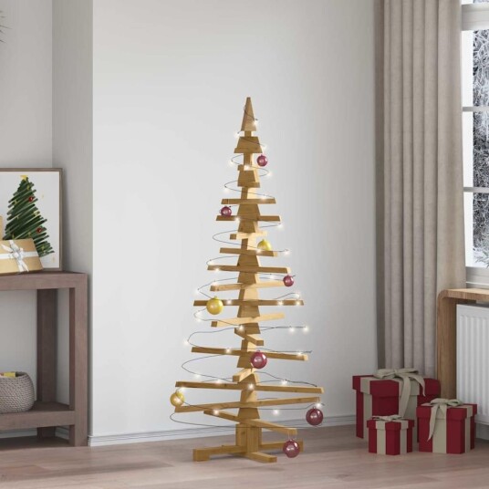 vidaXL Trekjuletrær KOTKA 150 cm Heltre furu Brun Finish