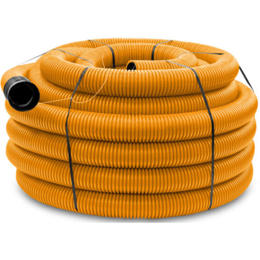 Infraplast DV Korrugert rør 110mm med tråd 50m Oransje - 2800771 Infraplast DV Korrugert rør 110mm med tråd 50m Oransje - 2800771
