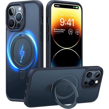 Torras iPhone 15 Pro Max Upro Ostand Matte deksel   MagSafe kompatibel   Svart