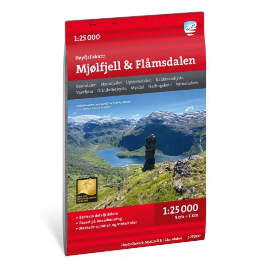 Høyfjellskart Mjølfjell Høyfjellskart Mjølfjell