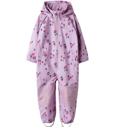 Name it mini - Snekkerbukse nmfAlfa08 Softshell Suit Aop - Rosa