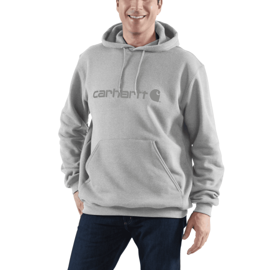 Carhartt Marquette Logo Sweatshirt Men Heather Gray/Gray M M