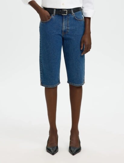 Selected Slfeva Mw Denim Capri   Blue   38