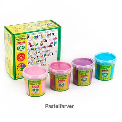 ökoNORM Fingermaling 4 x 150 gram Pastell