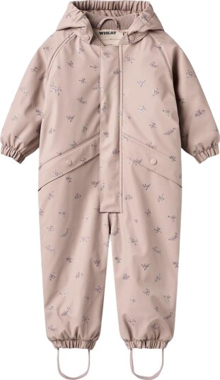 Wheat Regndress m. Termos   PU   Aiko   Dry Rose Blomster   Wheat   1 år (80)   Regndress Beige Rosa