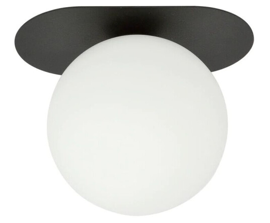 Emibig Plaza taklampe 1 lys - Svart/Opal