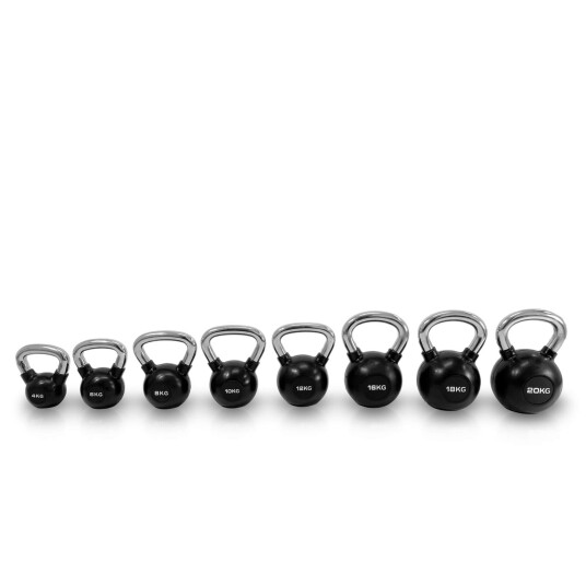 Kettlebell gummi/krom 12 kg JTC Power