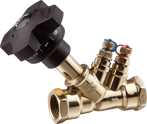 Frese DN 32 VORDV Statisk Måleventil DZR Messing - Hydraulikk
