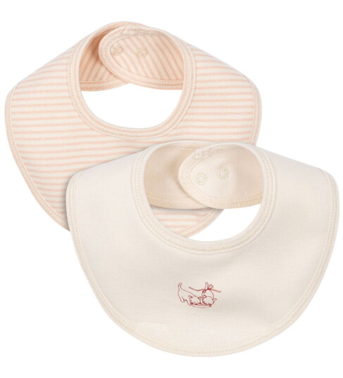 Konges Sløjd Fanga Blush Mix Fio Stripe 2 Pakke Hakesmekke OCS