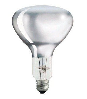 Philips R125 ir heating bulbs 375w e27 230-250v cl 1ct/10