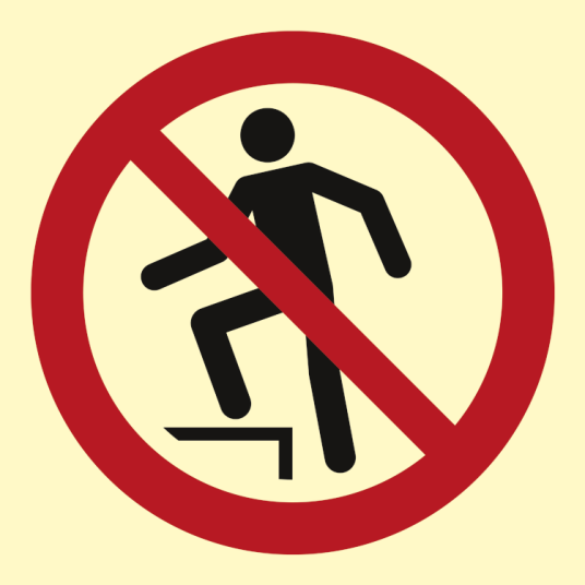 Jo Safety No stepping on surface Etterlysende Vinyl HI150 150 x 150 mm