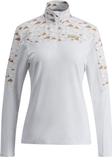 Swix Women's Infinity Light Half Zip Bright White/Dune XS