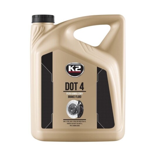 Bremsevæske K2 DOT4 5L Bremsevæske K2 DOT4 5L