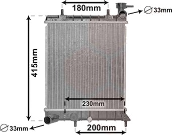 VAN WEZEL 82002085 Radiator motorkjøling