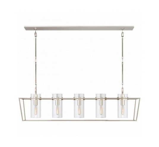 Presidio Large Linear Lantern Polished Nickel