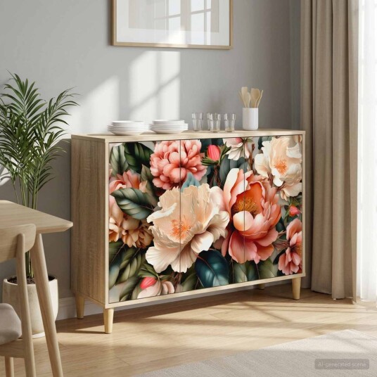 vidaXL Serviesskap BORNE Sonoma 102 x 33 x 75 cm Konstruert tre