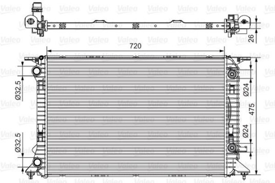 Radiator VALEO 735472