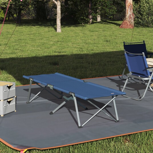 Sammenleggbar camping seng Blå 194 x 62,5 x 42,5 cm