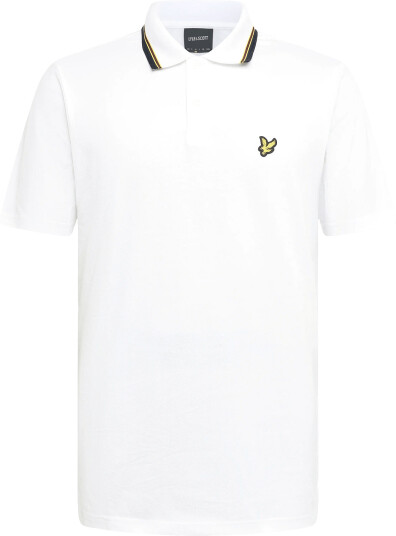 Lyle & Scott Tipped Track Polo Shirt White M