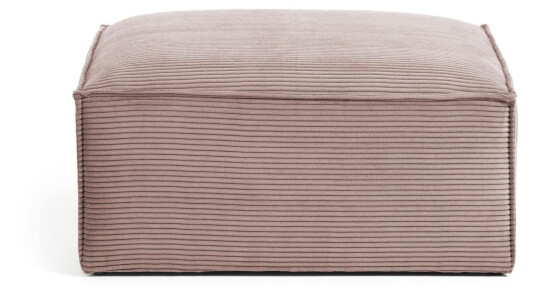 Kave Home Blok Puff - Rosa Fløyel Unoliving 1606971-01-160 1604176-01-0