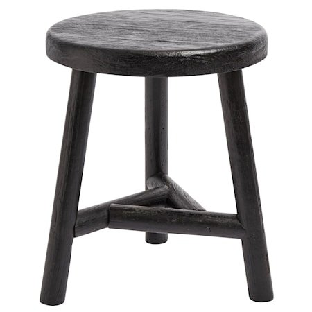 Puff Benji Svart Ny Teak 45x35 Puff Benji Svart Ny Teak 45x35